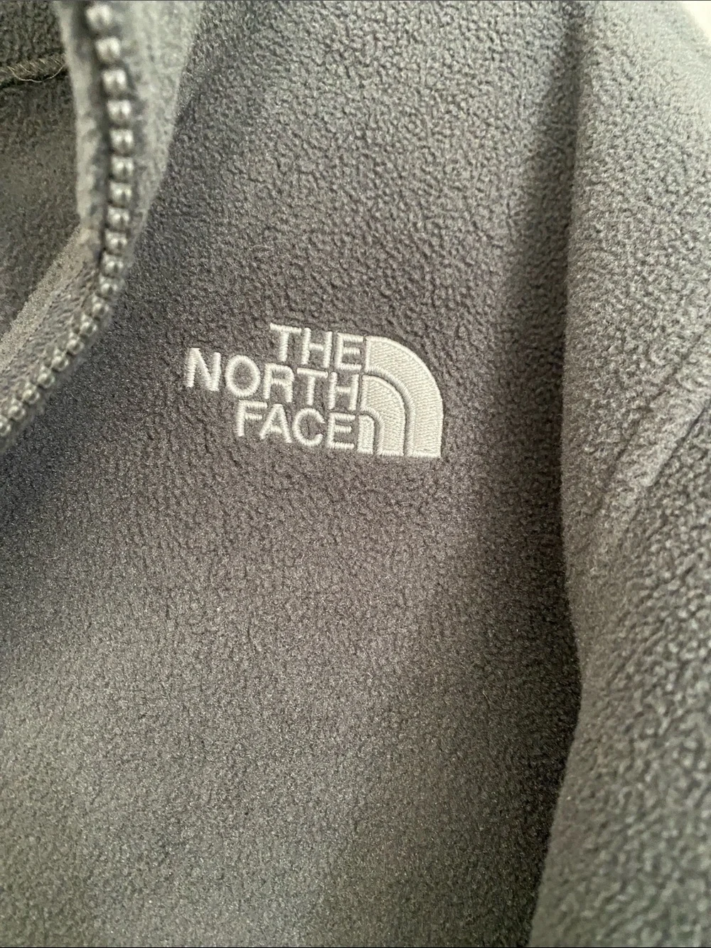 The North Face Gray Lightweight Full-Zip Fleece Jacket